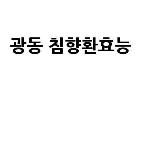 광동 침향환 효능과 효과 알아보기