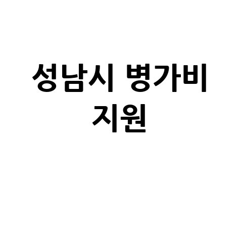 성남시 노동취약계층 유급병가비지원 신청방법