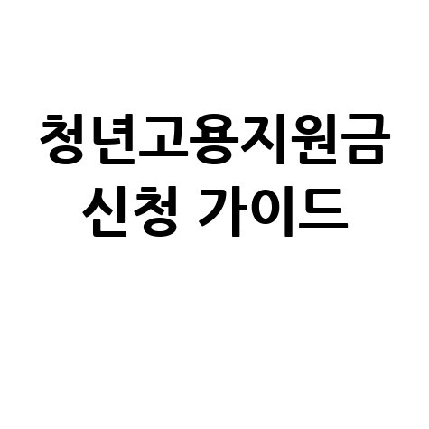 중소기업 청년고용지원금: 종류별 완벽 신청 가이드