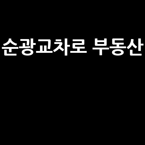 순광교차로 부동산 투자 전망