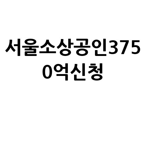 하나은행, 서울소상공인에 3750억원 금융지원 신청방법