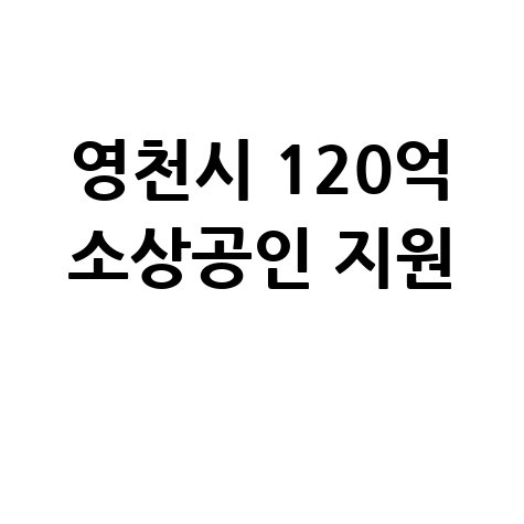 영천시, 120억 소상공인 특례보증 지원